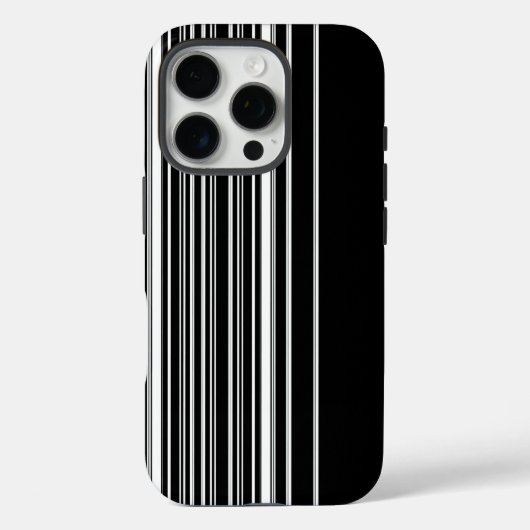 Modern ontwerp in zwart-wit Case-Mate iPhone case (Achterkant)