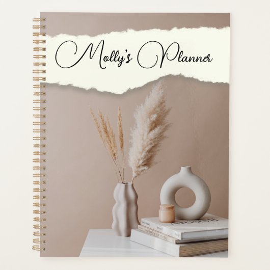 Modern ontwerp met aangepaste naam planner (Voorkant)