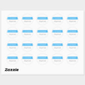 Modern ontwerp met accent ronde sticker (Vel)