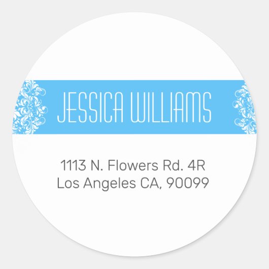 Modern ontwerp met accent ronde sticker (Voorkant)