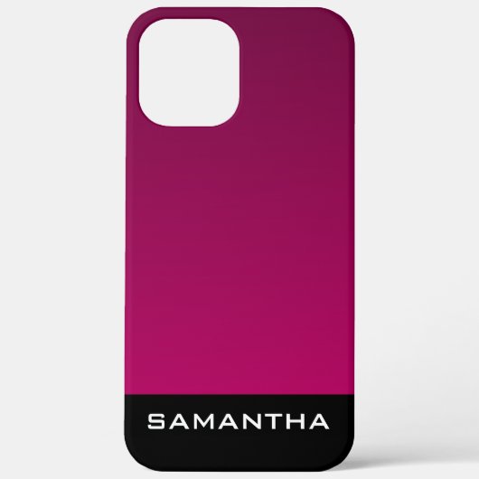 Modern ontwerp monogram gradiënt paars patroon Case-Mate iPhone case (Achterkant)