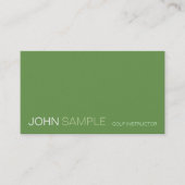 Modern Ontwerp Professioneel Elegant Golf Instruct Visitekaartje (Voorkant)