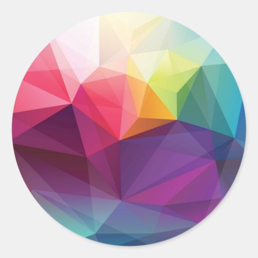 Modern ontwerp ronde sticker (Voorkant)