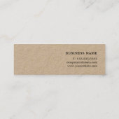 Modern ontwerp van de koelbuis minimaal Kraft Inte Mini Visitekaartje (Achterkant)