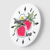 Modern ontwerp van de muurklok. grote klok (Hoek)