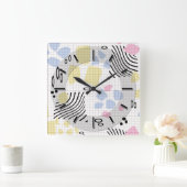 Modern ontwerp van de muurklok. vierkante klok (Huis)