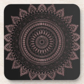 Modern ontwerp van gouden mandala voor stamhout ro drankjes onderzetter (Voorkant)