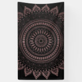 Modern ontwerp van gouden mandala voor stamhout ro spandoek (Verticaal)