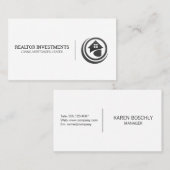 Modern ontwerp van onroerend goed logo visitekaartje (Voorkant / Achterkant)