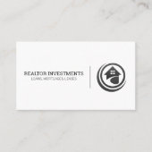 Modern ontwerp van onroerend goed logo visitekaartje (Voorkant)