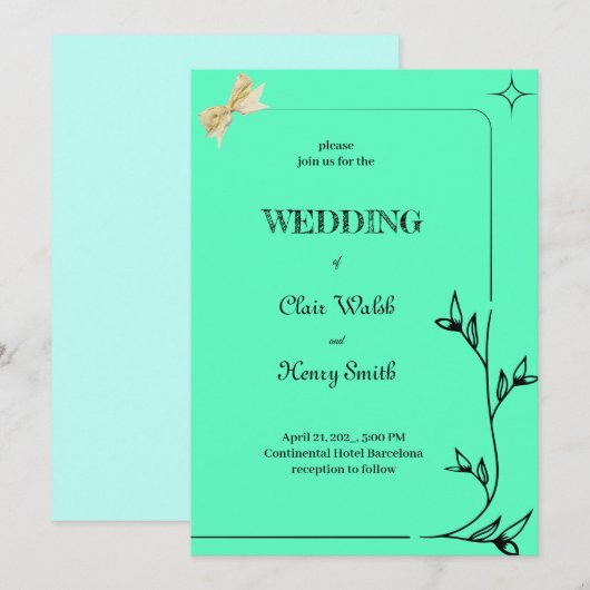 Modern ontwerp van randen van filialen kaart (Voorkant / Achterkant)