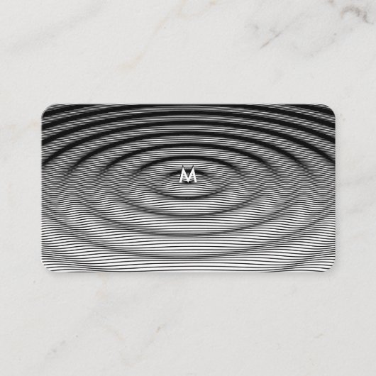 Modern ontwerp van rimpelgolven  visitekaartje (Voorkant)