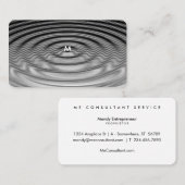 Modern ontwerp van rimpelgolven  visitekaartje (Voorkant / Achterkant)