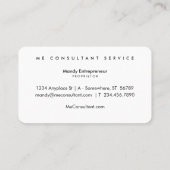 Modern ontwerp van rimpelgolven  visitekaartje (Achterkant)