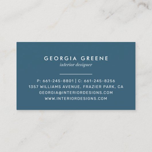 Modern ontwerp van staal van verf visitekaartje (Achterkant)