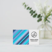 Modern ontwerp visitekaartje (Staand voorkant)