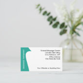 Modern Ontwerp Visitekaartjes Massagetherapeut (Staand voorkant)
