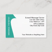 Modern Ontwerp Visitekaartjes Massagetherapeut (Voorkant)