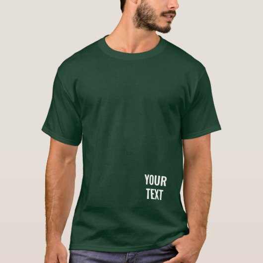 Modern ontwerp voegt hier tekst toe Mannen diep bo T-shirt (Voorkant)