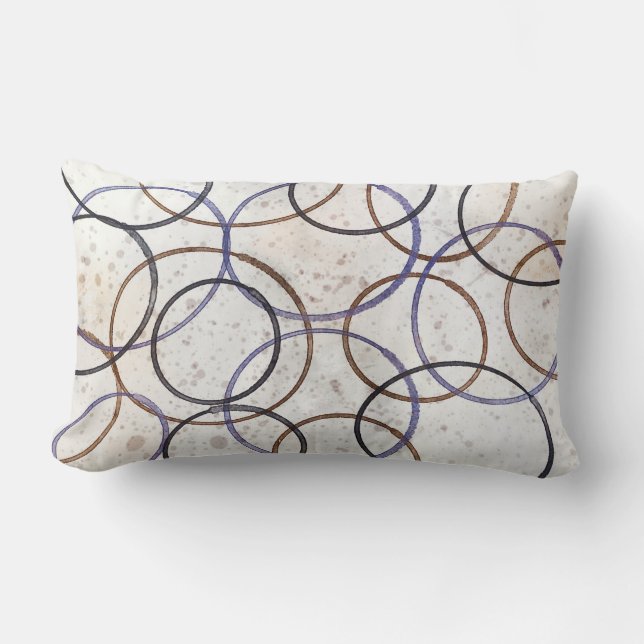 modern ontwerp voor abstracte waterverf kunstcirke kussen (Voorkant)