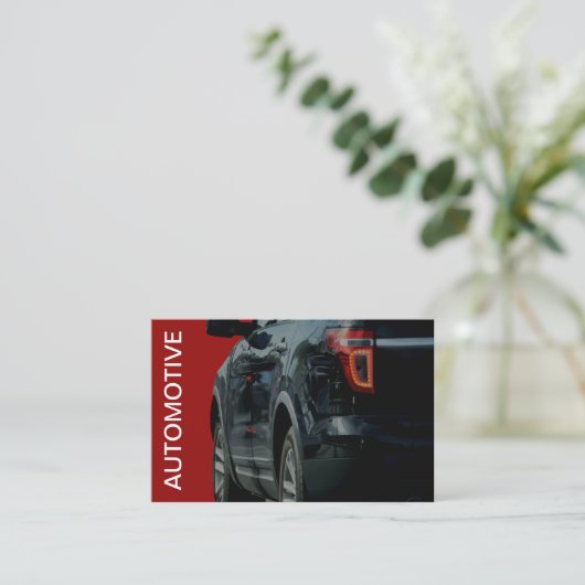 Modern ontwerp voor autodiensten visitekaartje (Staand voorkant)