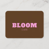 Modern ontwerp voor café visitekaartje (Voorkant)