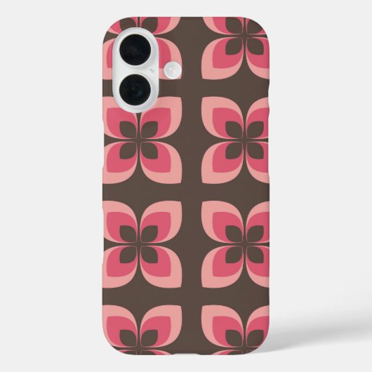 Modern ontwerp voor Floral Case-Mate iPhone Case (Achterkant)