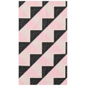 Modern ontwerp voor geometrische roze goudlijnen tafelkleed (Voorkant)