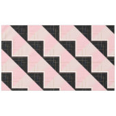 Modern ontwerp voor geometrische roze goudlijnen tafelkleed (Voorkant (Horizontaal))