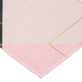 Modern ontwerp voor geometrische roze goudlijnen tafelkleed (Gekanteld)