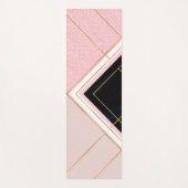 Modern ontwerp voor geometrische roze goudlijnen yogamat (Voorkant)