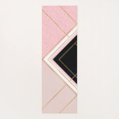 Modern ontwerp voor geometrische roze goudlijnen yogamat (Achterkant)