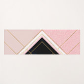 Modern ontwerp voor geometrische roze goudlijnen yogamat (Voorkant (horizontaal))
