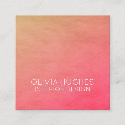 Modern ontwerp voor grafisch pasta-interieur vierkante visitekaartje (Voorkant)