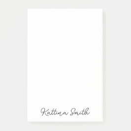 Modern ontwerp voor handgeschreven monogrammen post-it® notes