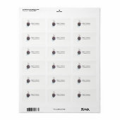 Modern ontwerp voor koffie en servetten etiket (Full Sheet)