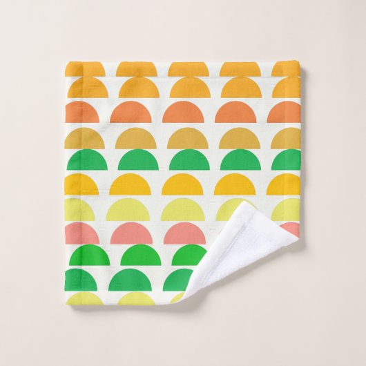 Modern ontwerp voor moderne, Bright Citrus Geometr Bad Handdoek (Wasdoekje)