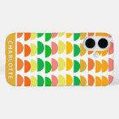 Modern ontwerp voor moderne, Bright Citrus Geometr Case-Mate iPhone Case (Achterkant (horizontaal))
