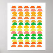Modern ontwerp voor moderne, Bright Citrus Geometr Poster (Voorkant)