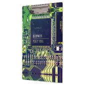 Modern ontwerp voor printplaat voeg naam toe Geeky Klembord (Links)