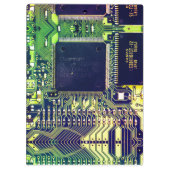 Modern ontwerp voor printplaat voeg naam toe Geeky Klembord (Achterkant)