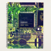 Modern ontwerp voor printplaat voeg naam toe Geeky Planner (Voorkant)