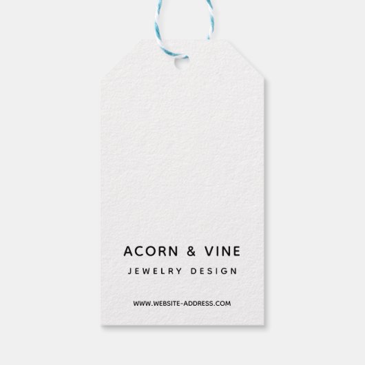 Modern ontwerp voor professionele merken | Kraft Cadeaulabel (Achterkant)