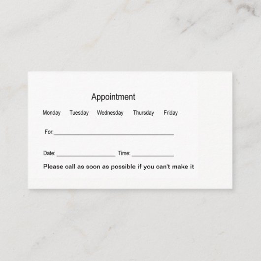 Modern ontwerp voor tandheelkundig kantoor visitekaartje (Achterkant)