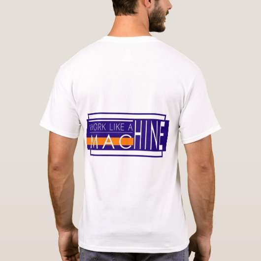 Modern ontwerp voor witte tekst Typografie T-shirt (Achterkant)