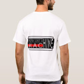 Modern ontwerp voor witte tekst Typografie T-shirt (Achterkant)