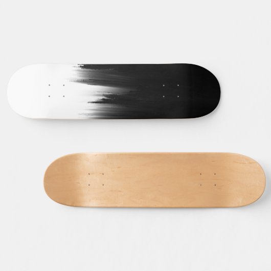 Modern ontwerp voor zwarte penseelstreken persoonlijk skateboard (Horizontaal)