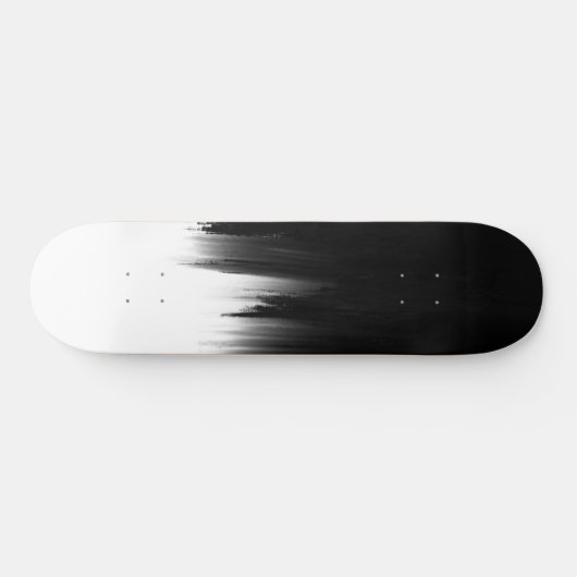 Modern ontwerp voor zwarte penseelstreken persoonlijk skateboard (Horizontaal)