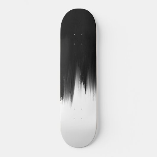 Modern ontwerp voor zwarte penseelstreken persoonlijk skateboard (Voorkant)