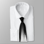 Modern ontwerp voor zwarte penseelstreken stropdas (Gebonden)